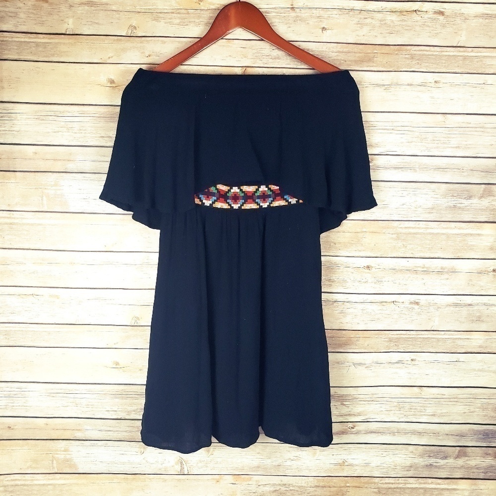 Olive tree strapless dress